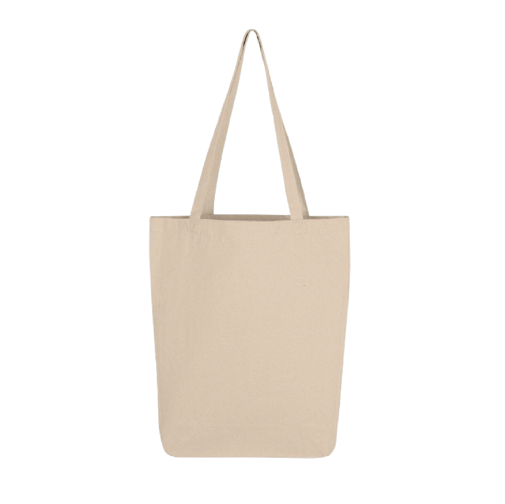 Canvas-Tasche mit Seitenfalte