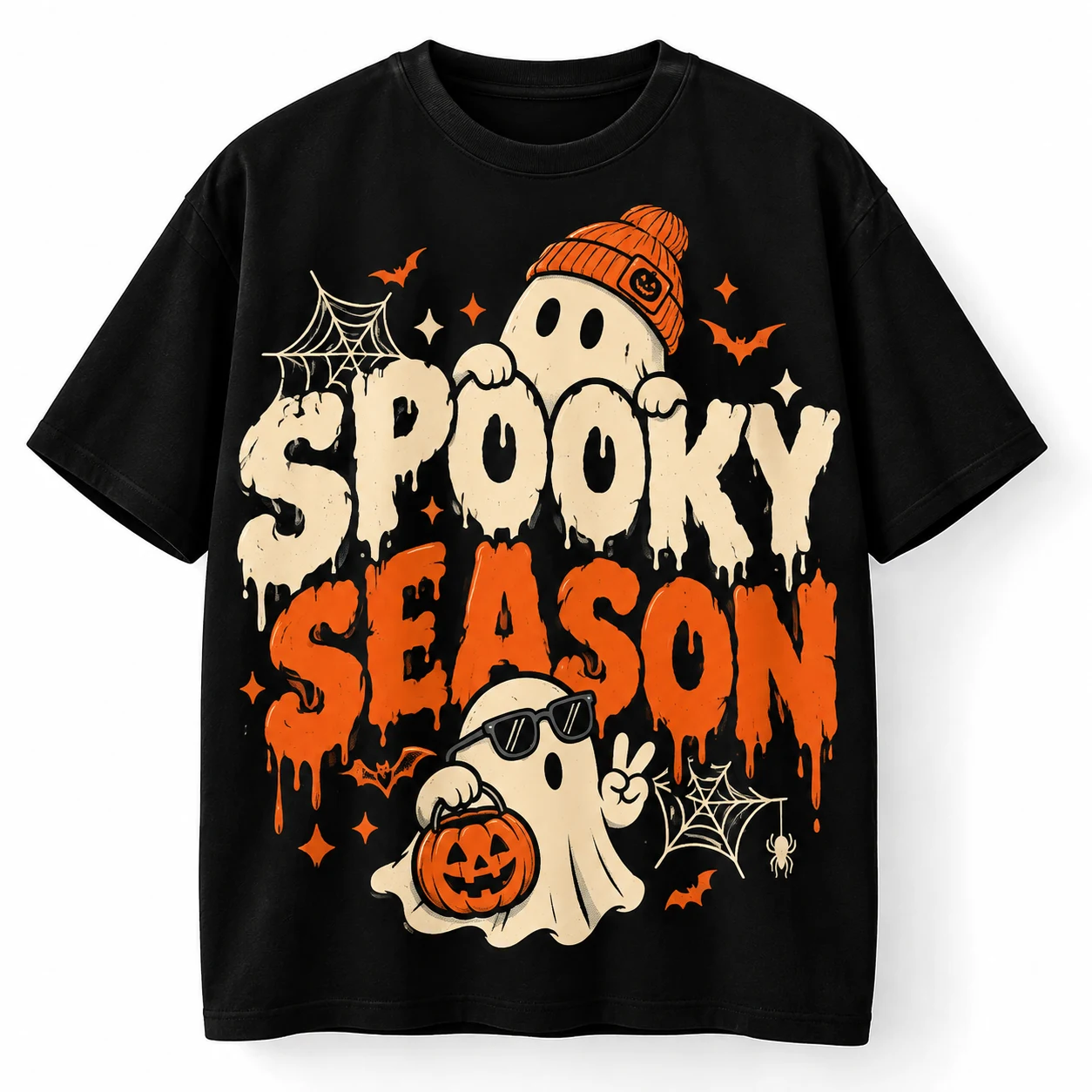 SPOOKY SEASON – Die gruseligste Zeit des Jahres ist da! 👻🎃 auf T-Shirt aus Bio-Baumwolle